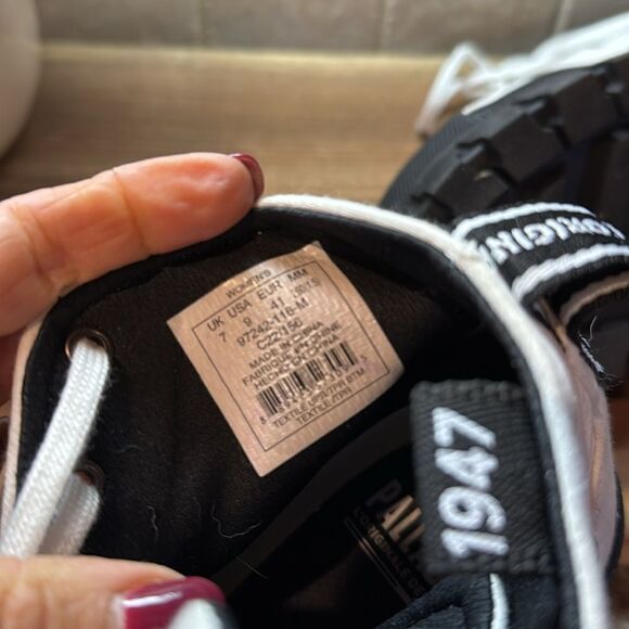 Palladium Revolt Hi TX Star White Platform Shoes - 9 - Great Condition - Picture 13 of 15